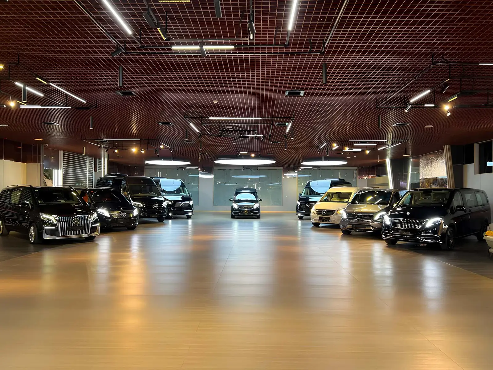 Barugzai Motors bespoke luxury SUV in a dark Dubai studio — bespoke vehicle build Dubai